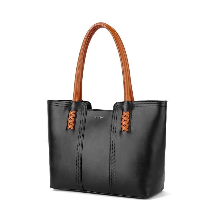 Tote bag Kantong Wanita Husen Tas Kantor Jinjing Shoulder Bag - Ashley Mawla ToteBag - Black, Dustba