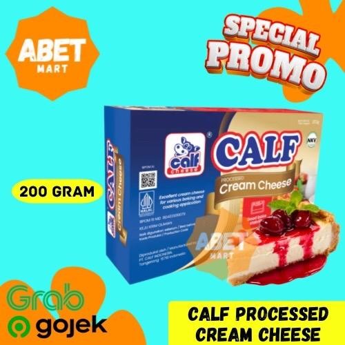 

Calf Cream Cheese 200Gr - 200 Gr Gram Kalf Processed Keju Krim Chese Cheese Cake Olahan Pak Pcs Dus