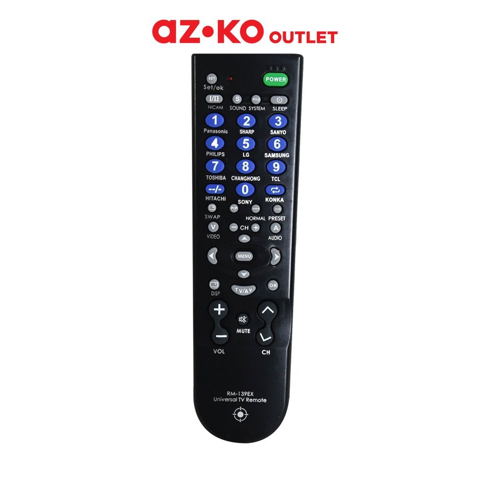 I-Klic Remote Tv Universal 139Ex - Hitam All In Remote Controller Remot Tv Universal Universal Remot