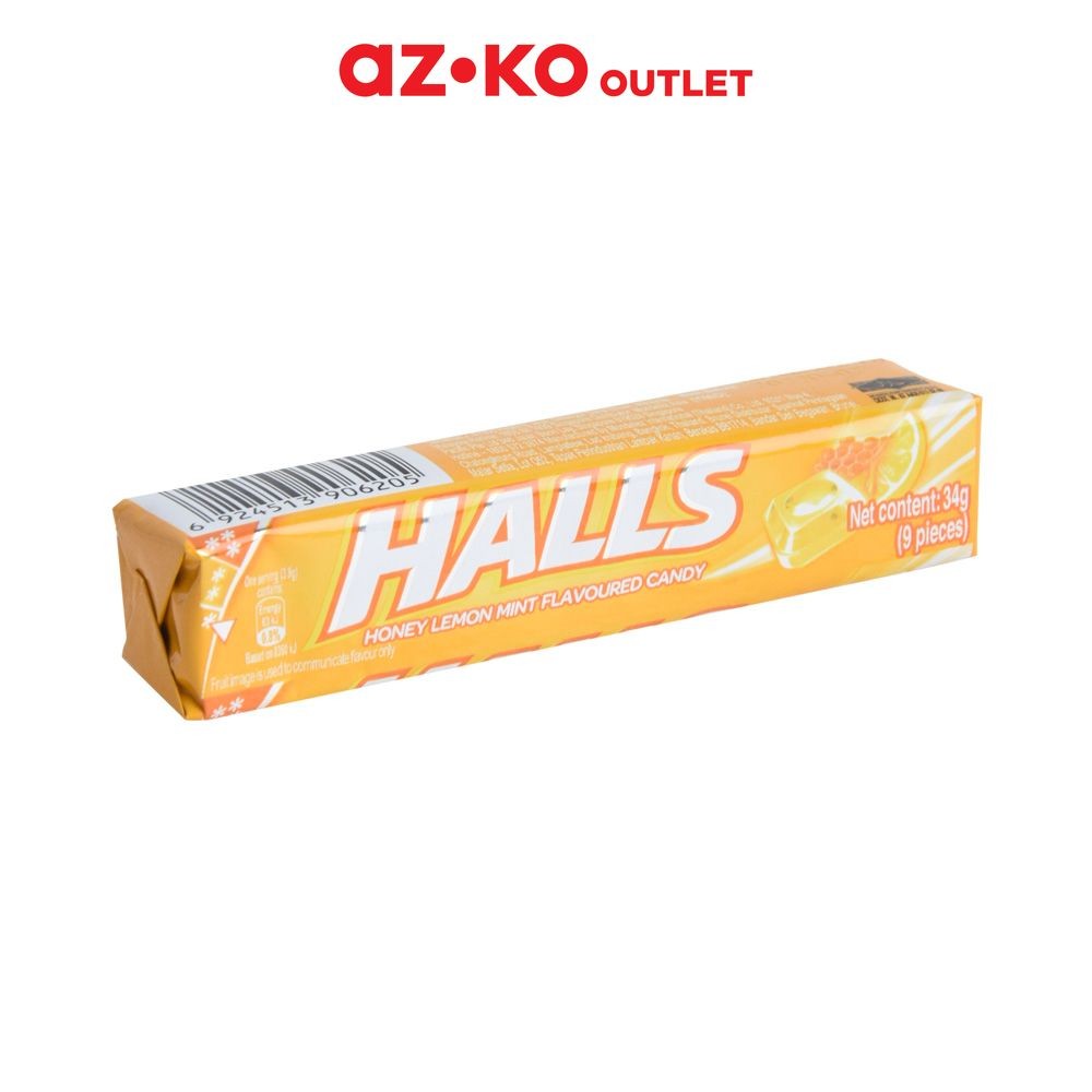

Halls 34 gr Permen Honey Lemon Mint Candy Sweets Makanan Manis Gummies Makanan Ringan