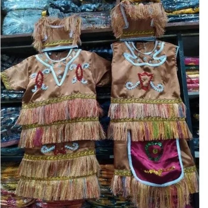 Baju Adat Papua Anak TK - SD / Pakaian Adat Papua / Baju Papua - size 3 / S, Laki