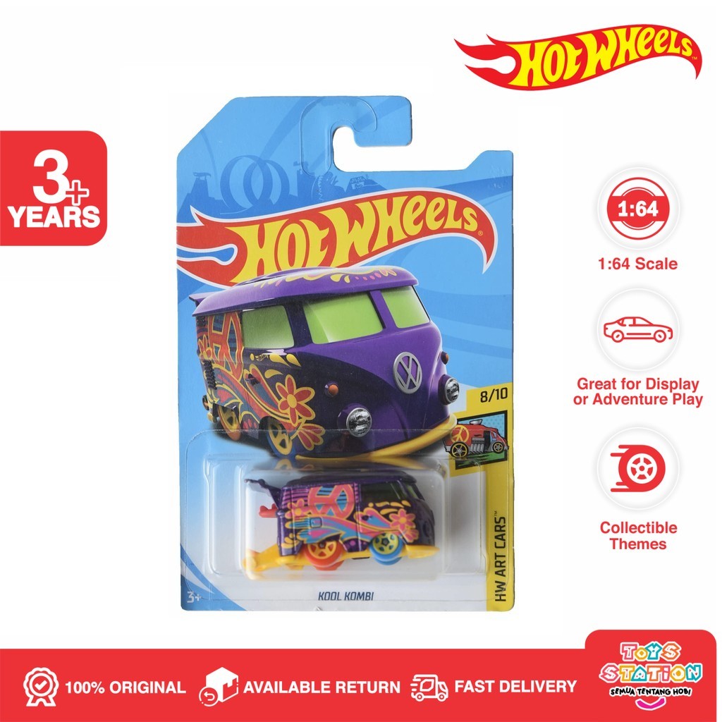 Hot Wheels Kool Kombi HW Art Cars Ungu