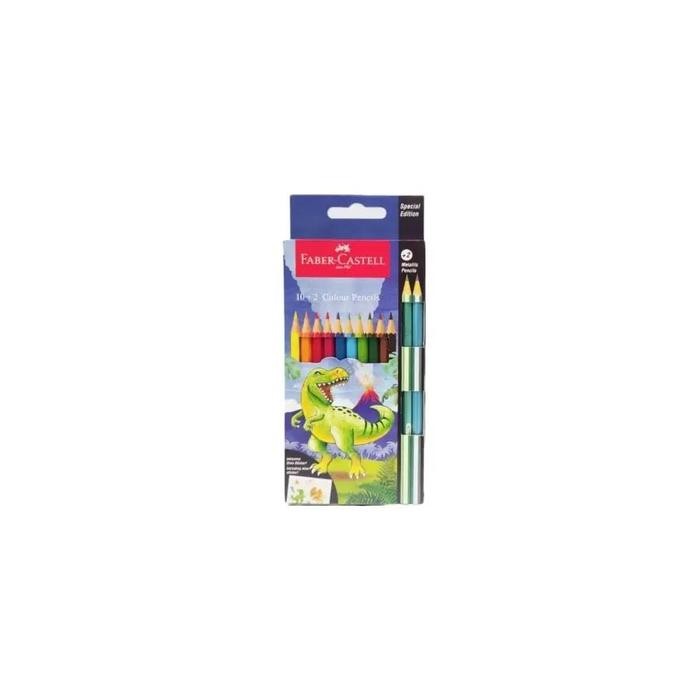 

【M-MT】DISKON!!! Faber Castell Colour Pencil Special Edition Unicorn / Dino 12|24 Colour - Dino 12 Warna
