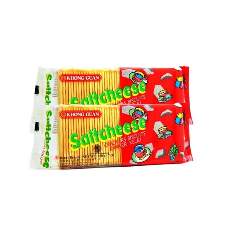 

Khong Guan Saltcheese Crackers 200 gram / Roti Saltcheese Keju (1 bks)