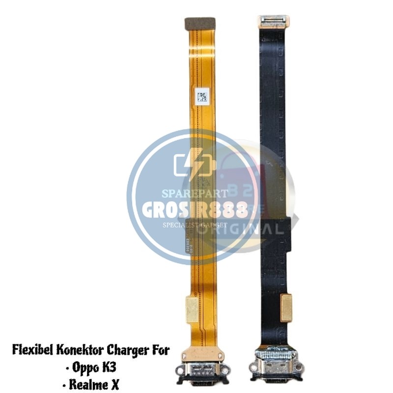 Flexibel Konektor Charger / Flexible Con Cas  OPPO K3 / REALM3 X Original