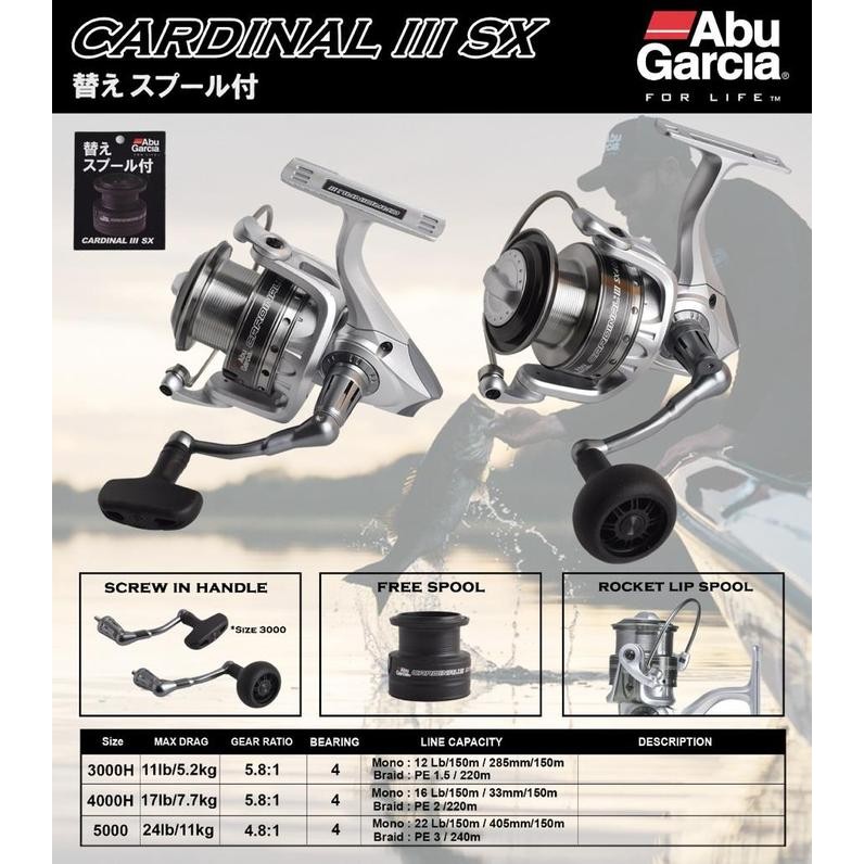 Reel Abu Garcia Cardinal III SX 1000 2000 3000 4000 5000 - Spinning - SX 1000 S