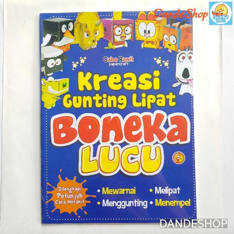 

Cabe Rawit Papercraft - Kreasi Gunting Lipat Boneka Lucu - Buku Ketrampilan Anak