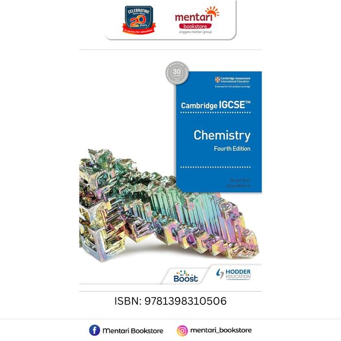 

Hodder Cambridge IGCSE Chemistry 4th Edition | Buku SMA - Student Book