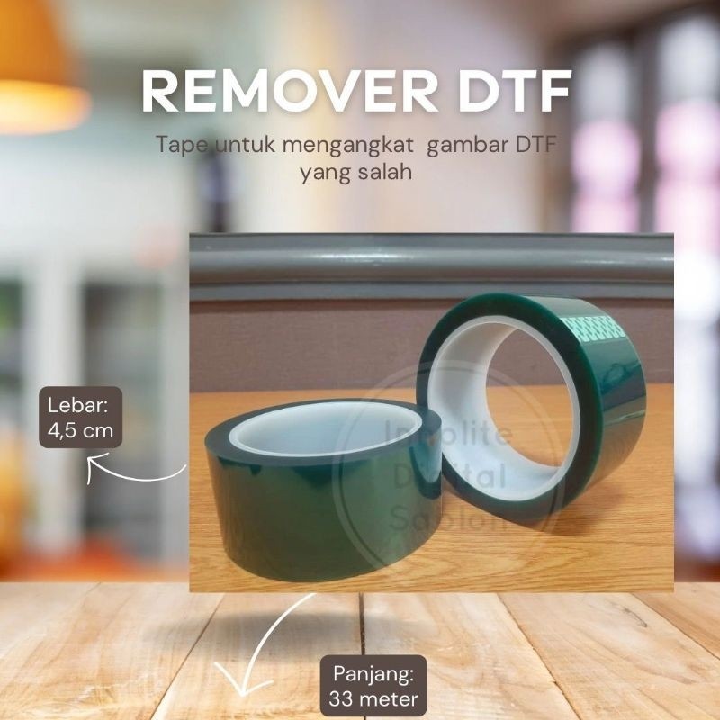 

Remover DTF Tape Selotip untuk Mengangkat Gambar DTF yang Salah Cetak