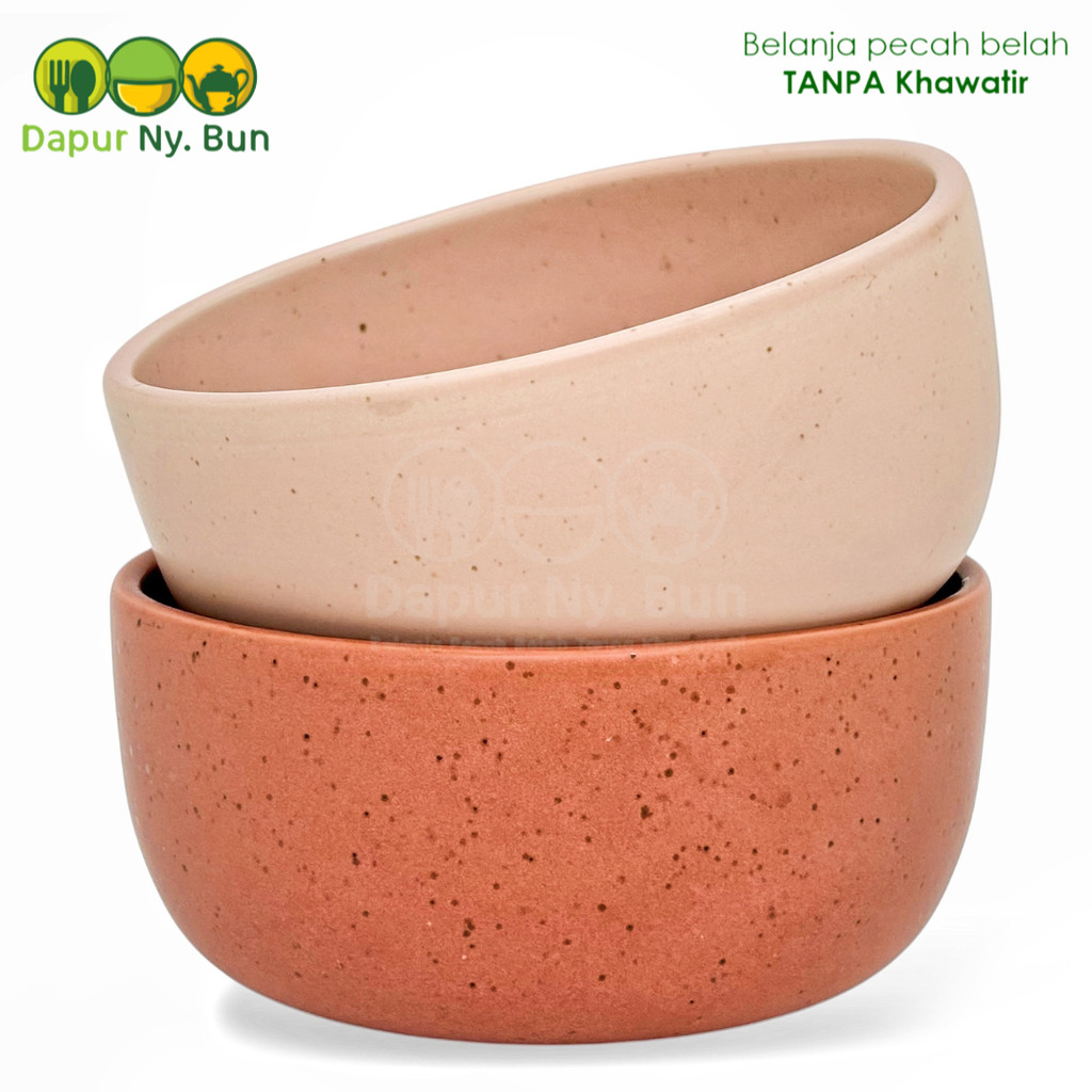 Mangkok Soup Keramik Cantik Estetik Pyramid