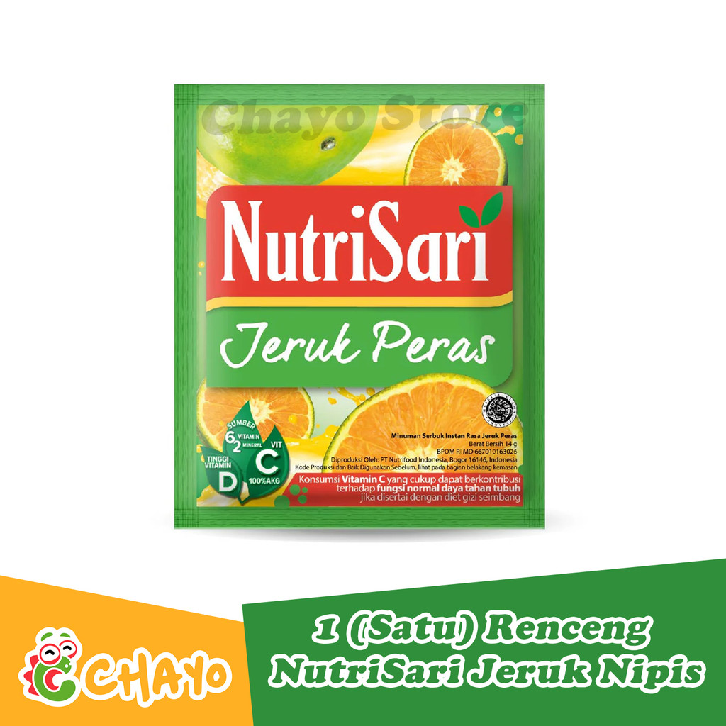 

NutriSari Jeruk Peras 10 Sachet - Minuman Serbuk Instan
