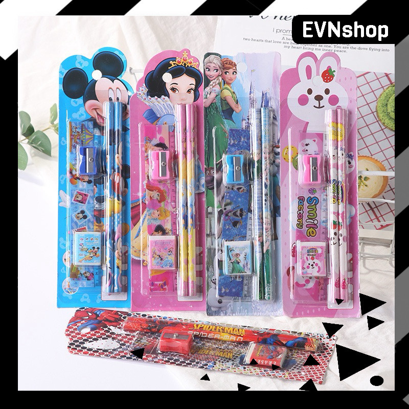 

Stationary Import Pencil Set 5 in 1 Karakter / Mini Stationary / Set Alat Tulis Pensil / Alat Tulis Sekolah / Paket Alat Tulis