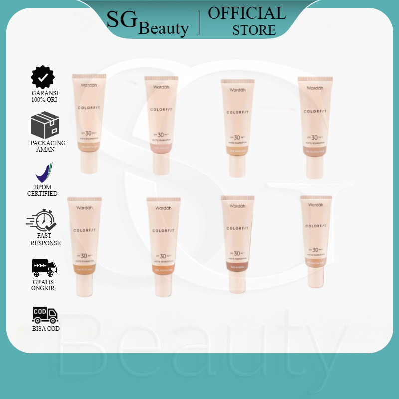 WARDAH COLORFIT MATTE FOUNDATION SPF 30 PA+++ / COLORFIT MATTE FOUNDATION WARDAH KOREA