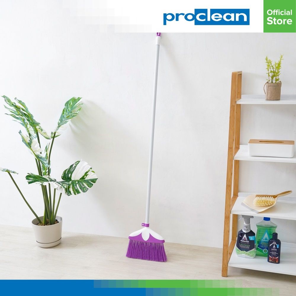 Proclean Sapu - Ungu/Putih Sapu Lantai Penyapu Rumah Alat Sapu Broom Rumah
