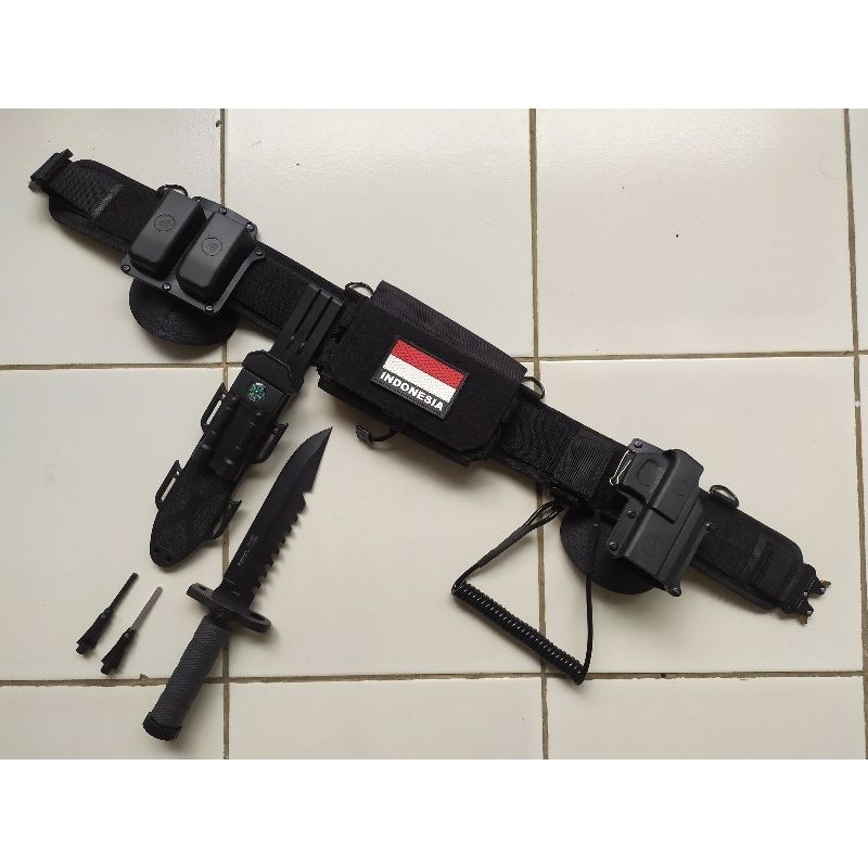 Kopel Set Tactical Terbaru Full Set Dengan Pisau Carambit