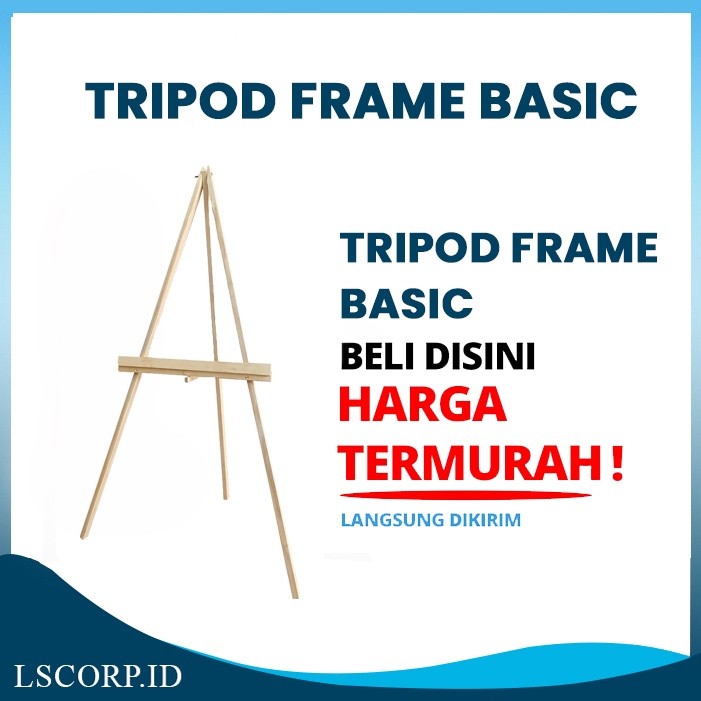 

Standing Tripod Frame Kayu Wooden Easel Penyangga Papan Wedding Sign, Lukisan, Frame Bingkai Foto, Papan Bunga Pernikahan, Whiteboard, Papan Menu Restoran