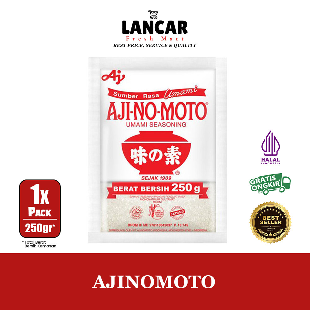 

AJI-NO-MOTO 250GR AJINOMOTO / AJINOMOTO MICIN 250GR