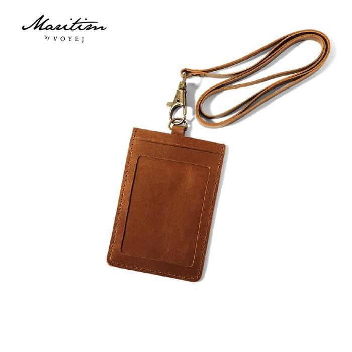 

MARITIM Kei ID Lanyard - ID Lanyard Kulit Asli - Whiskey