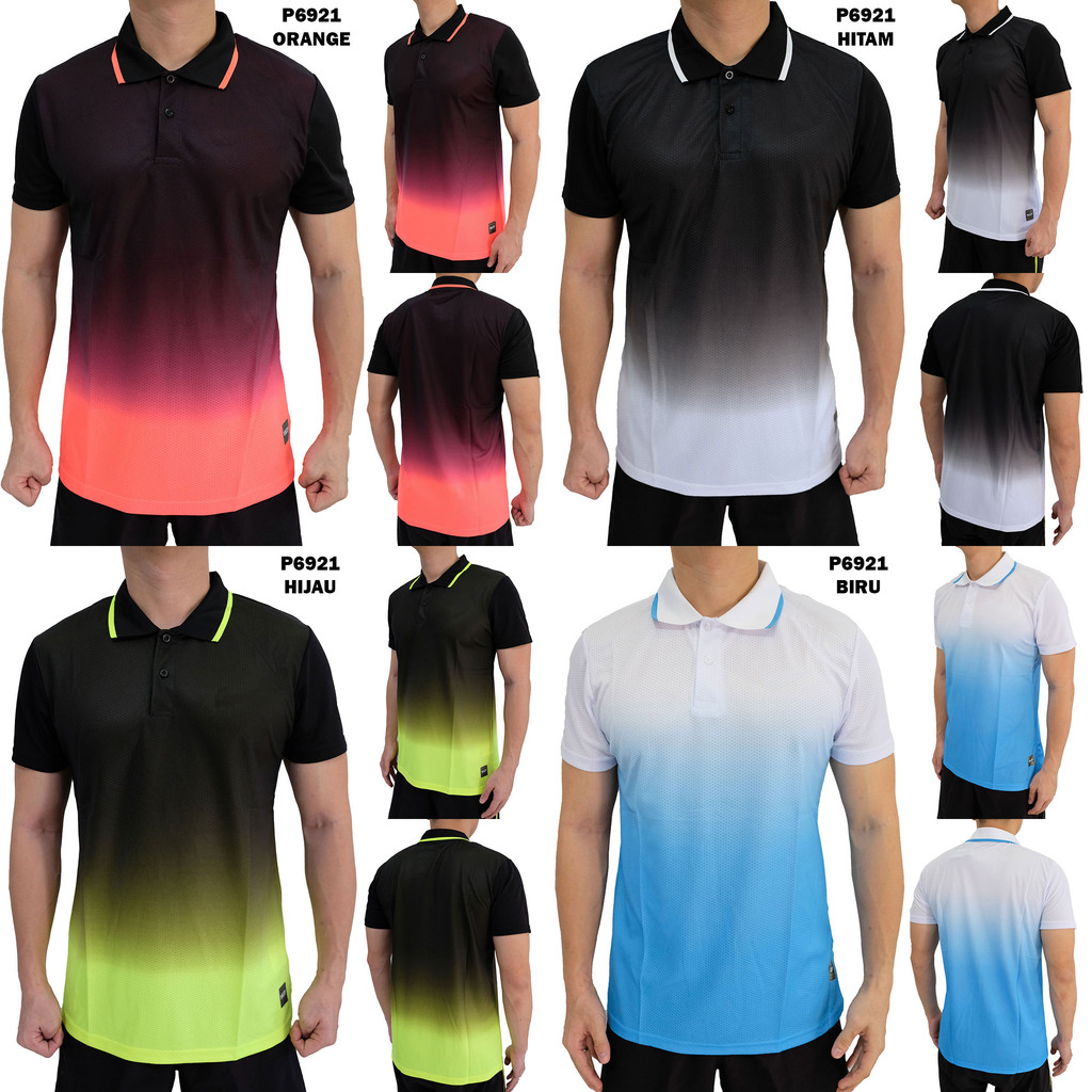 Polo Olahraga Pria Nike P6921 Training Import Baju Gym Fitness Kaos Sepeda Gowes Cowok Murah