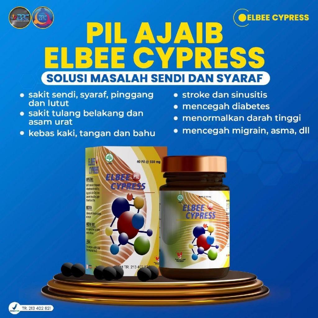 BBC CYPRESS [ ELBEE ] 1 BOTOL ISI 30 PIL HITAM AJAIB TERBAIK ORIGINAL BBC