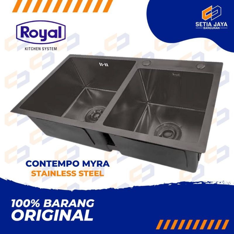 Sink / Tempat / Bak Cuci Piring Royal Stainless Steel Contempo Myra