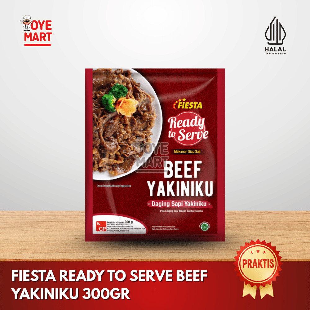 

FIESTA READY TO SERVE BEEF YAKINIKU 300GR DAGING SAPI IRIS YAKINIKU