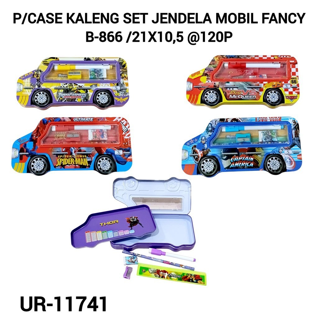 

Kotak Pensil Kaleng mobil ada isi / Pensil Case Karakter Lucu LPY-99-12