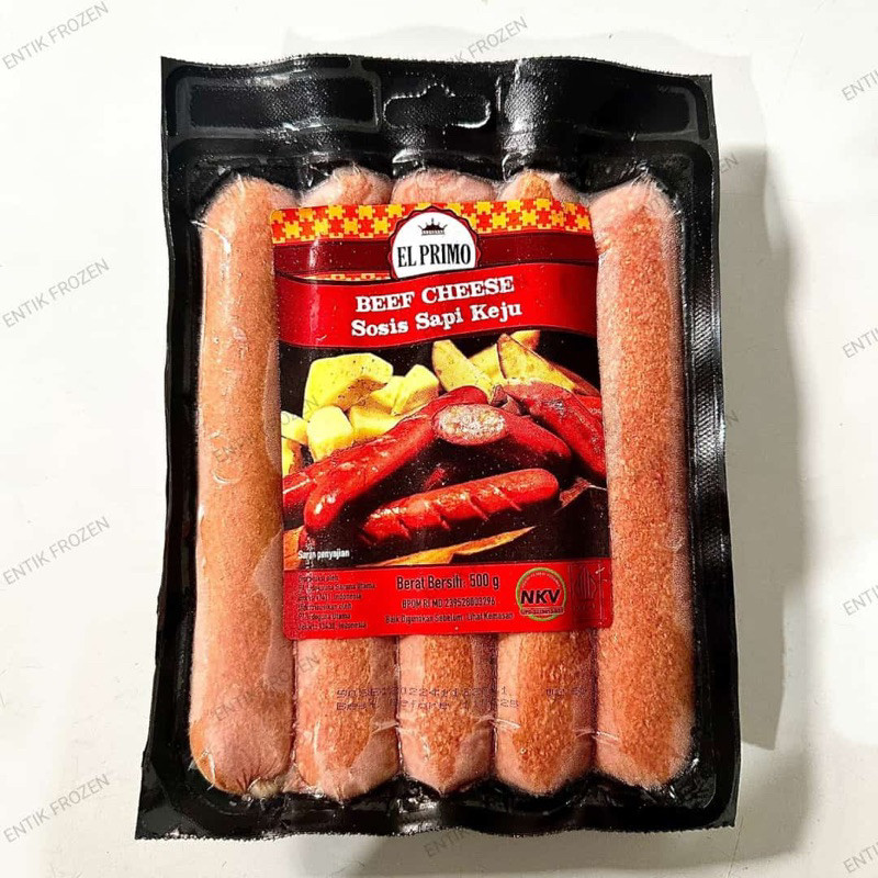 Sosis El Primo Beef Cheese 500gr | Sosis Sapi Keju | Sosis Viral | Sosis Indomaret Elprimo