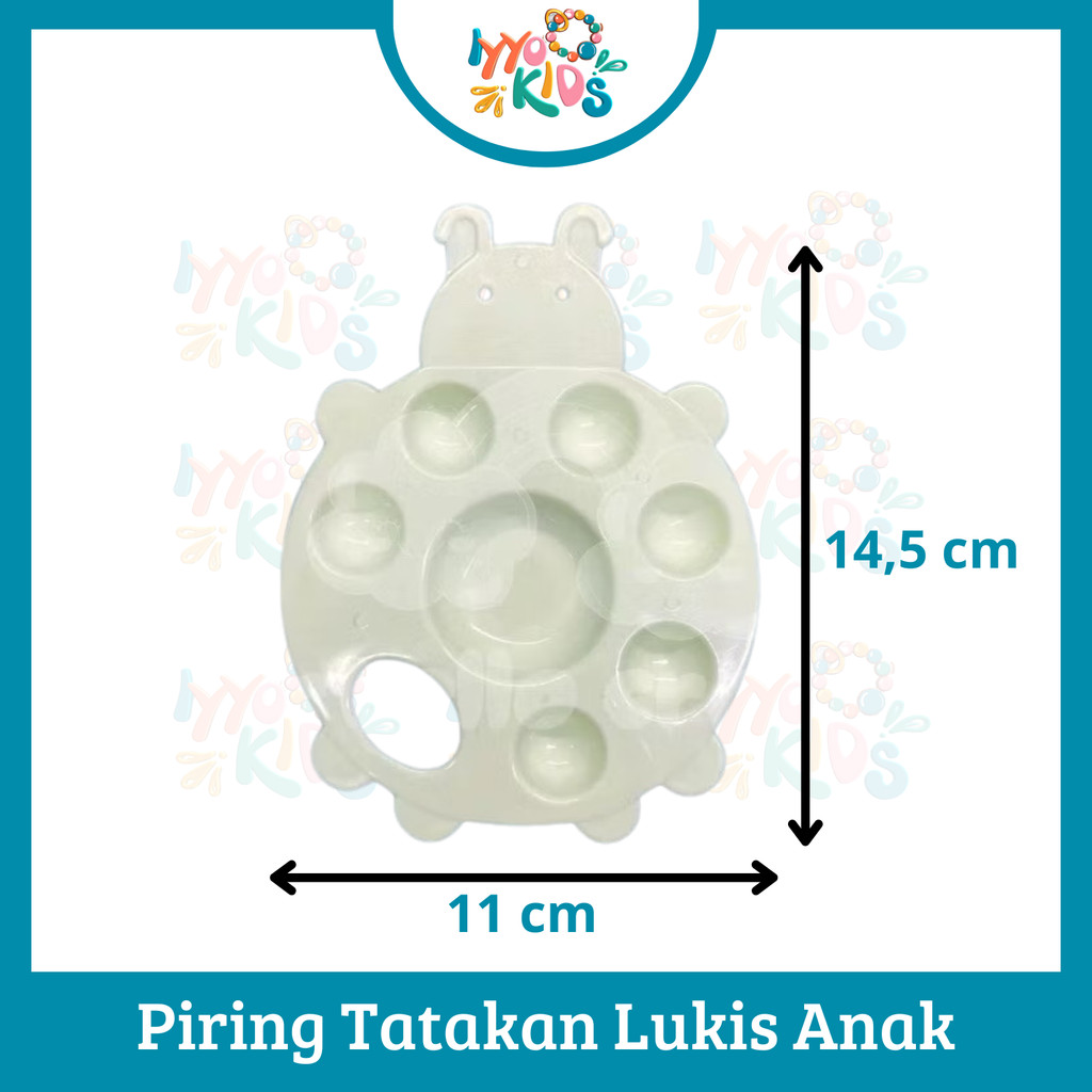 

IYYO KIDS | AT10 Piring Tatakan Lukis Anak Anak Murah Melukis Mewarnai Cat Air