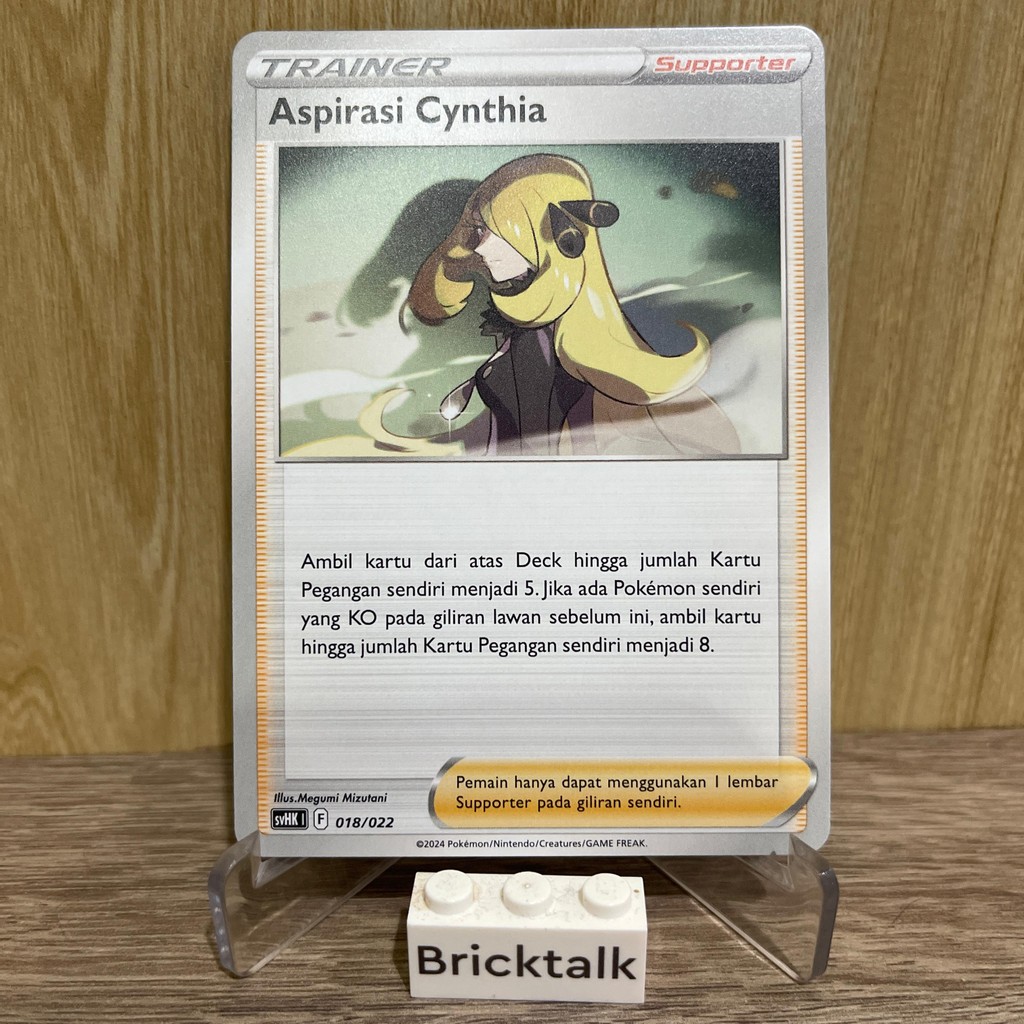 Kartu Pokemon TCG Trainer Aspirasi Cynthia SVHK 018/022