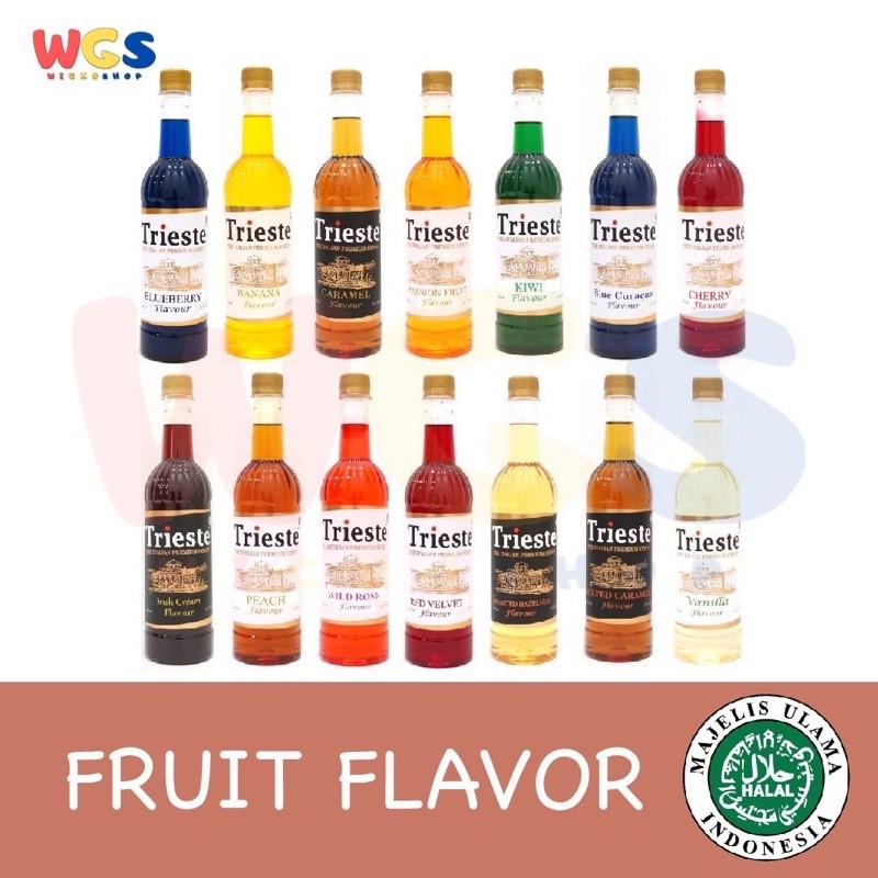 

Trieste Syrup Varian Fruit Premium Flavour 650 ml - Halal MUI