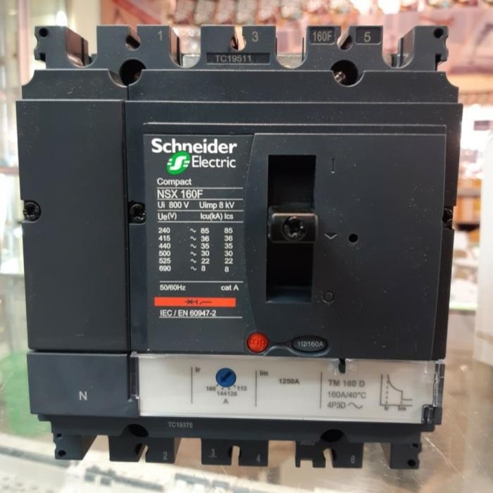 MCCB NSX160F 4P 160A 36Ka Schneider Original