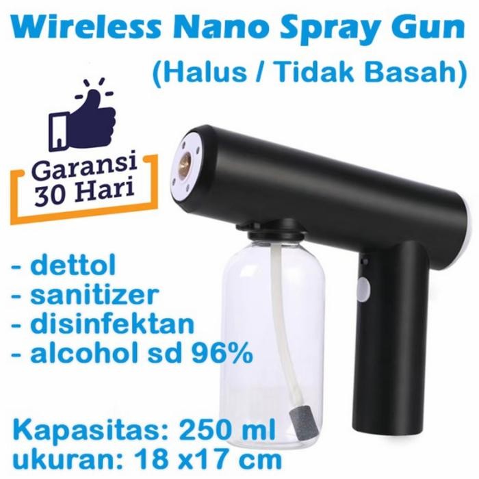 nano mist sprayer untuk disinfektan + uv sterilization portable mini