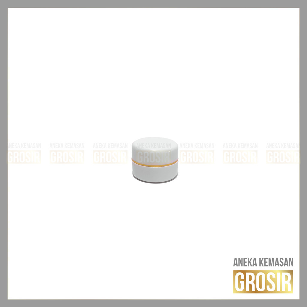 Pot Cream 12,5gr Putih-Putih Super White PP – List Gold & Silver | Dengan Inner Seal Plastik Bening