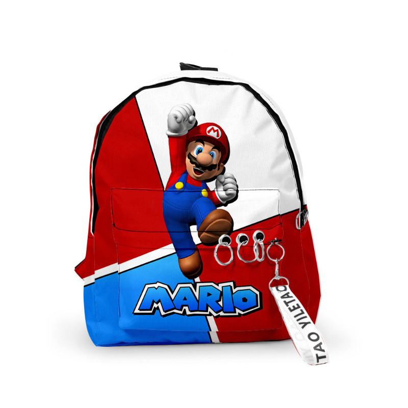 

Super Marios Bros 3D Mini Backpacks Anime Figure Luigi Cosplay Children's School Bags Cartoon Kindergarten Rucksack Kids Mochila