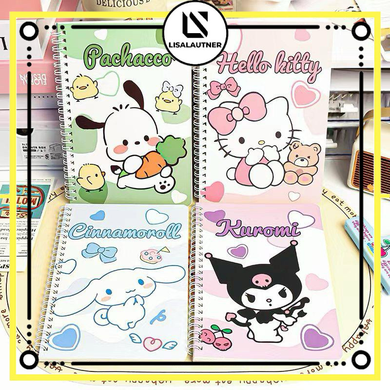 

4 Pcs Buku Note A5 Motip Lucu Karakter Anak Buku Tulis Buku Garis Anak Buku Note Kartun Lucu JunDW