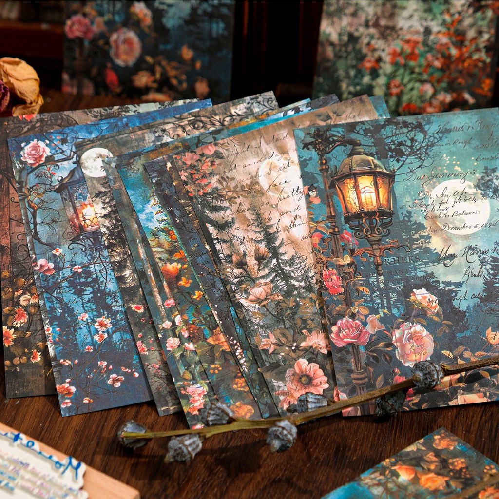 

30 pcs Vintage Scrapbook Paper Journaling Scrapbooking Supplies Kit Aesthetic Decorative Craft Paper for Planner Bullet Journal