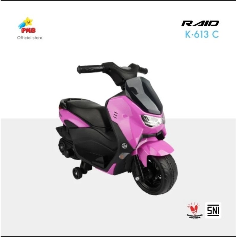 Motor Aki Usia 1-3thn Mainan Anak Merk PMB K613C K615C CBR K612c PCX K611c Scoopy Type R M888 Ban Ka
