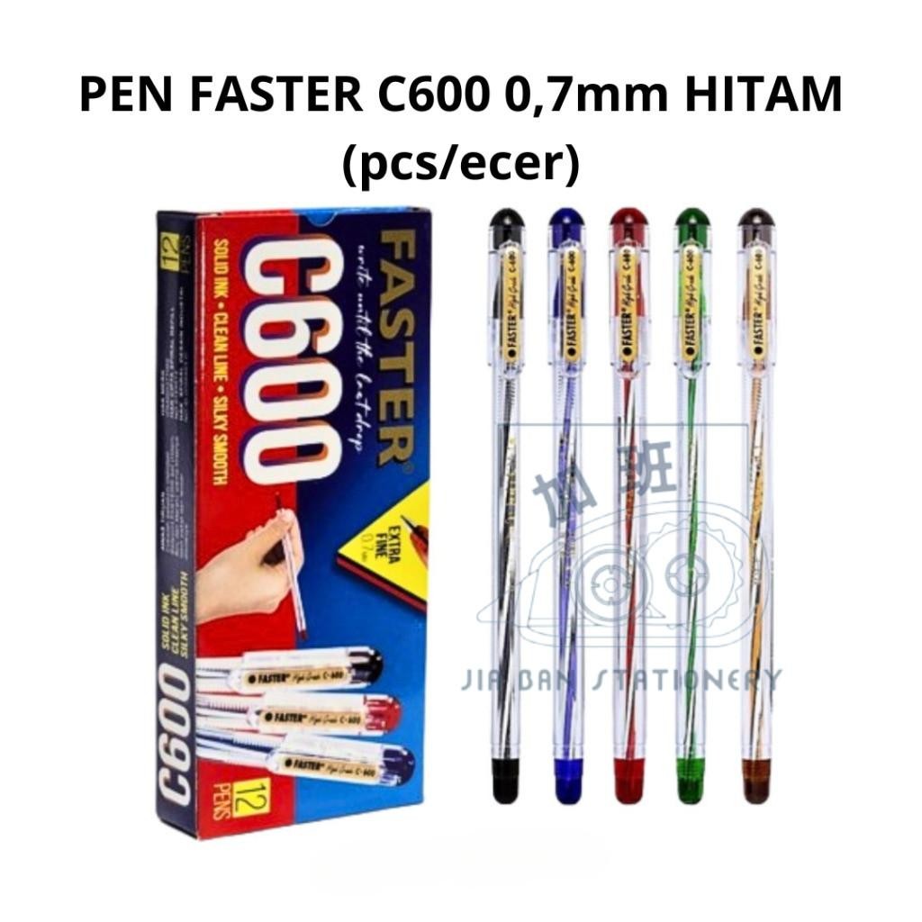 

Pulpen Faster C600 0.7 Bolpen Pena C600 Semi Gel Hitam Biru | JiaBan