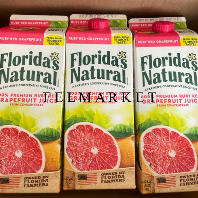 

Floridas Natural 100% Premium Ruby Red Grapefruit Juice / Jus Jeruk Grapefruit / Jus Jeruk Merah / 1.5 Ltr / 1 Pack
