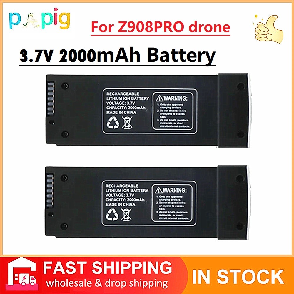 Z908 Pro Max Dron Battery 3.7V 2000mAh For Original Z908 Max Brushless Motor Battery Z908Pro RC Quad