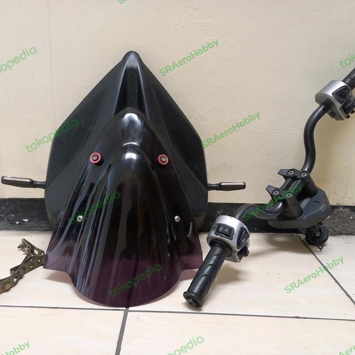 Set Visor Vario LED 2017 + Stang Beat Street - Set Kedok Visor