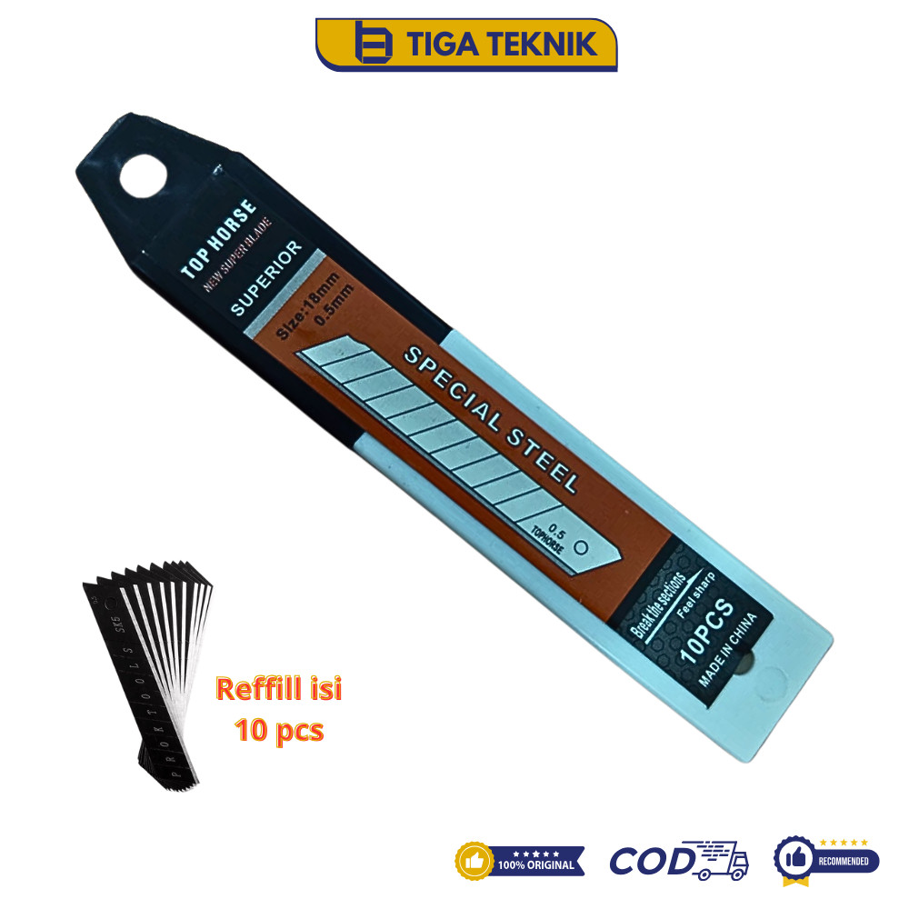 

Reffill Isi Cutter 18mm 0.5mm Isi Ulang Cutter Panjang