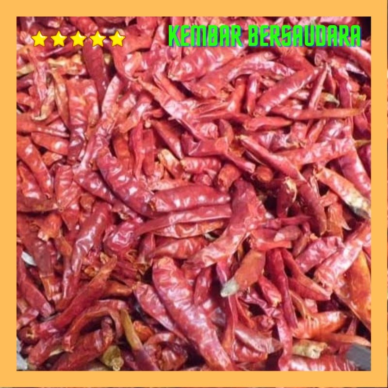 

cabai rawit merah teja kering pedas