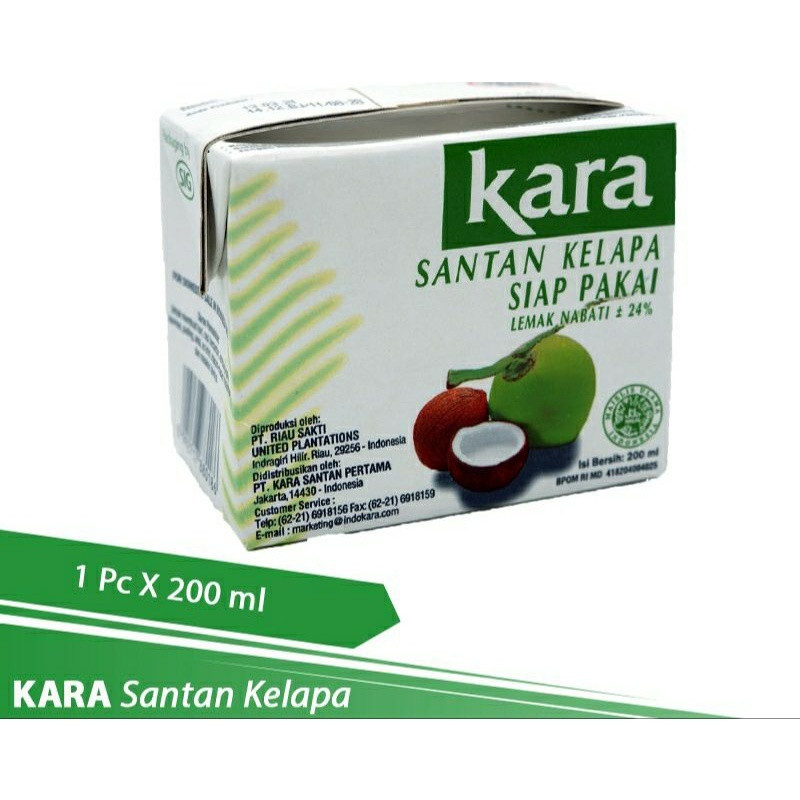 

Kara Santan Kelapa Siap Pakai 200 ML