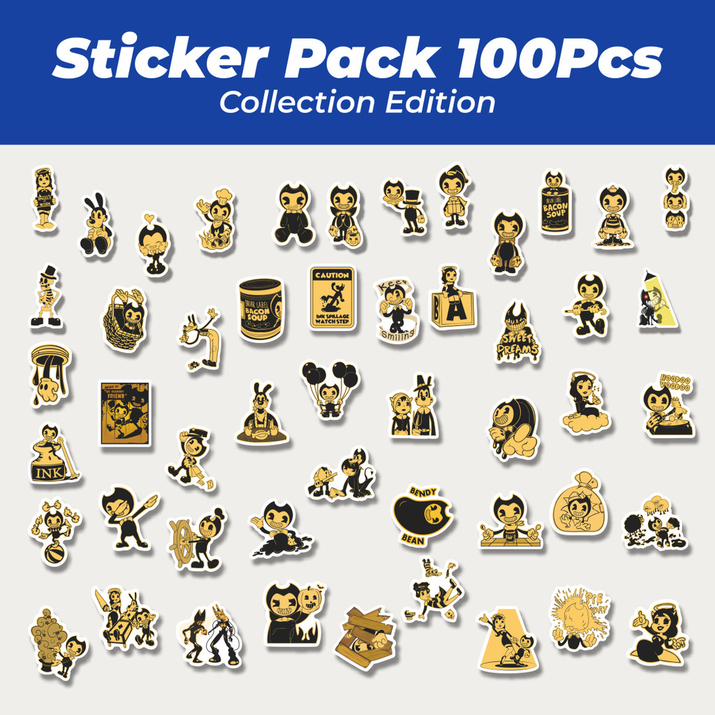

Hot Stiker Kartun Bendy and the Ink Machine Stiker Lucu Anti Air Stikers Berperekat Waterproof Sticker Decal Buat Motor Helm Buku Journal Koper Casing HP Laptop Botol Minum