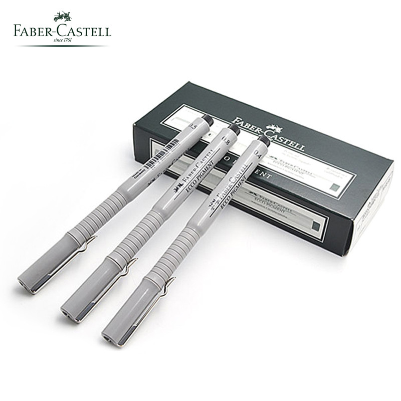 

1pc FABER-CASTELL Fineliner Pigment Liner Waterproof Black Ink 0.1 0.2 0.3 0.4 0.5 0.6 0.7 0.8mm Sketch Drawing Pen Manga Design