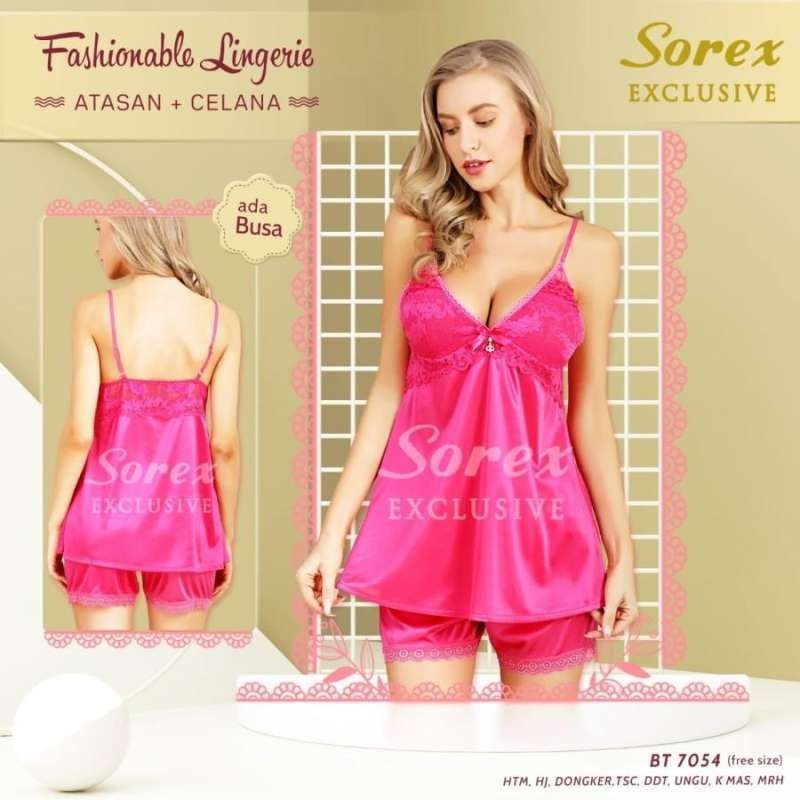 Baju Tidur Set Satin Sorex 7054 - Sorex Exclusive Lingerie Set