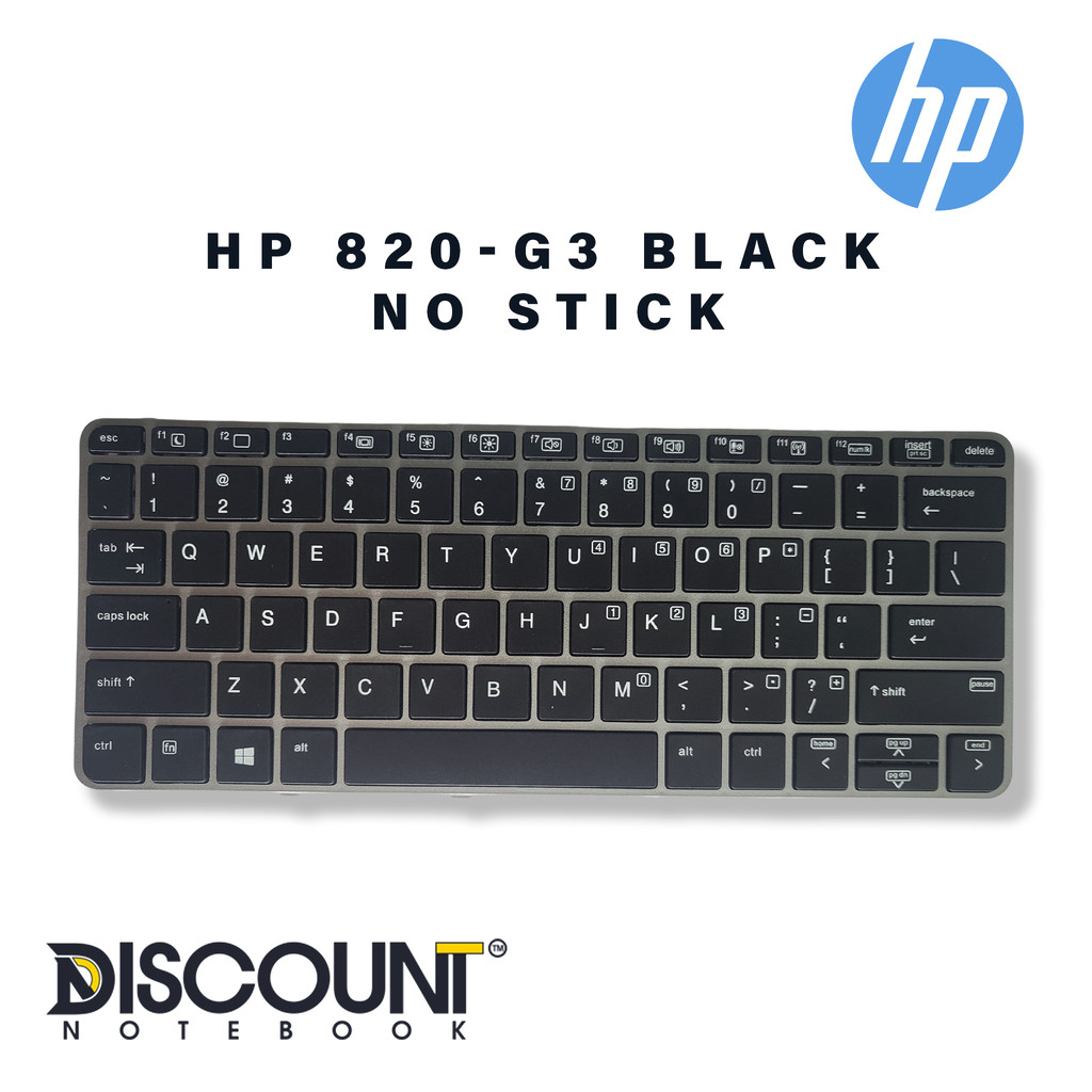 KEYBOARD HP 820-G3 BLACK NO STICK