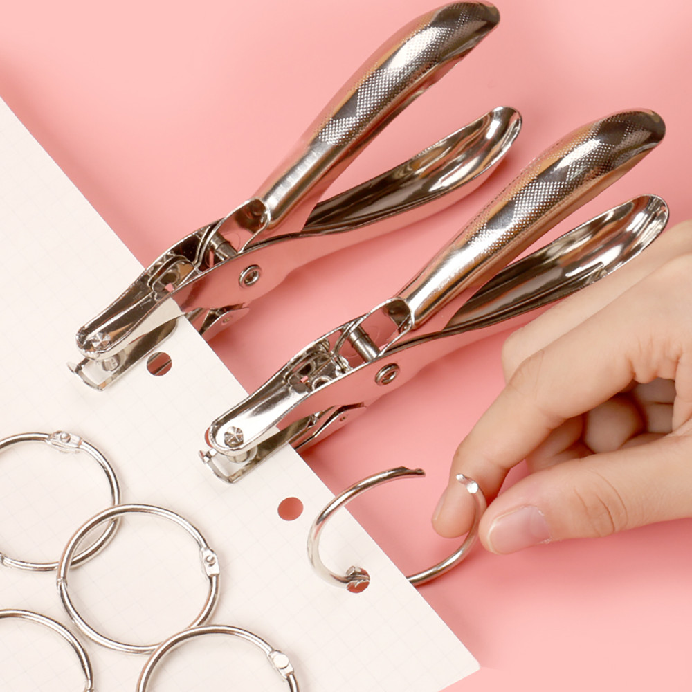 

3mm 6mm Metal Single Hole Puncher Hand Paper Punch Single Hole Scrapbooking Plier Punches Circle Card Cut Punch Jewelry Tools
